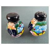 Signed Mexican Talavera Pottery Shakers