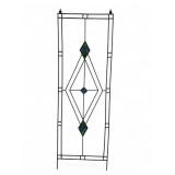 Iron & Stained Glass Panel With Broken Panel