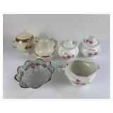 Ceramic Sugar & Creamer Dish Lot
