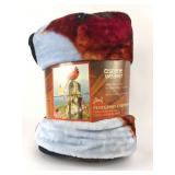 Scene Weaver Fencepost Cardinals Blanket