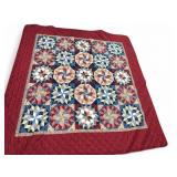 Mainstays Red Quilt & Pink Plaid Throw