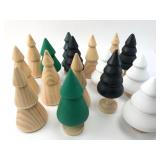 Wooden Christmas Tree Figures