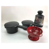 Pampered Chef Cookware & Colander Set