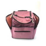 Pink Rolling Travel Bag With Pockets