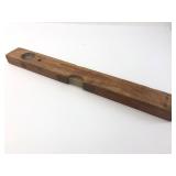 Wood 18ï¿½ï¿½ Spirit Level With Glass Vials