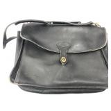 Jack Georges Black Leather Bag