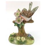 Vtg Staffordshire JT Jones Bone China Robin