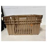 Chatham Brown Plastic Storage Crate