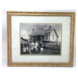 Framed Vintage Family Photograph With Gold Frame