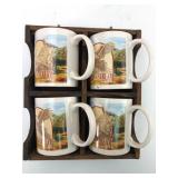 Field & Stream Mugs With Wooden Holder
