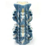 XL Hand Carved Ribbon Candle 12 Inches Tall