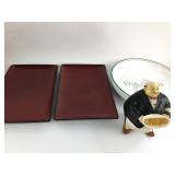 Gibson Plates & Waiter Figurine Set