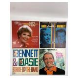 4 Vinyl Records: Patti Page, Basie, Bennett, & Com