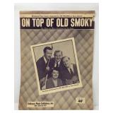 Vintage The Weavers On Top Of Old Smoky Sheet Musi