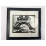 Black Framed Eiffel Tower Print 12×13 Inches