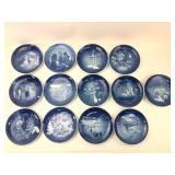 13 Bing & Grondahl Christmas Plates 1971-1983