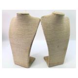 11-Inch Burlap Necklace Displays