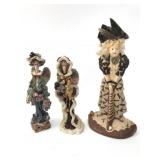 Angel & Lady Figurines Set Of Three