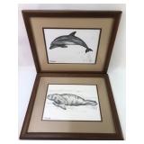 Carol Porter Dolphin & Manatee Prints