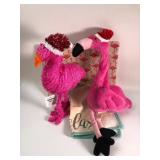 Holiday Time & Plush Flamingo Decor Bundle