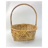 Vintage Wicker Basket With Handle
