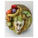 Signed Venetian Paper Mache Mask