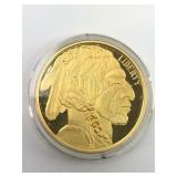 2010 Gold Buffalo Copy Coin In Capsule