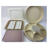 Tupperware Containers & Serving Tray Set