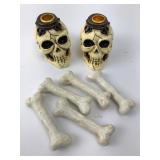 Skull Candle Holders & Bone Decorations