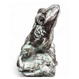 Concrete Painted Frog Statue