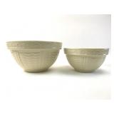 Two McCoy Pottery Mixing Bowls