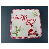 Fitz & Floyd Mingle Jingle Be Merry Plates