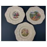 Crown Ducal Floral Decorative Plates Set