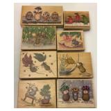 House-Mouse Designs Wood Rubber Stamp Lot