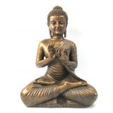 Bronze-Colored Buddha Statue About 19 Inches