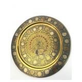 Peacock Decorative Plate 11.5 Inch Diameter