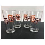 4 Detroit Tigers Pint Glasses