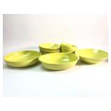 Yellow Ceramic Serving & Salad Bowls