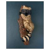Vintage Bossons Raccoon In Tree Wall Hanging