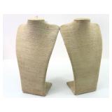 Burlap Necklace Display Stands