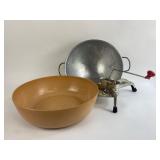 Ellingers 12´´ Bowl & Vintage Metal Kitchen Utensi