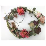 Floral Grapevine Wreath With Roses & Grapes