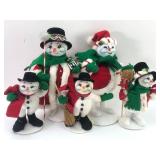 Annalee Snowman Family Figurines Set 2009
