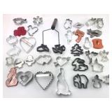 Vtg Cookie Cutters & Cookie Iron Lot