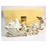 Mikasa Fine Porcelain Santa & Sleigh 11.5" Long