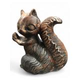 Concrete Squirrel Yard Statue 12 Inches Tall