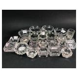 20 Glass Salt Cellars & Candle Holders