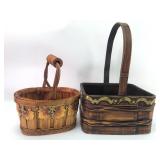 2 Decorative Woven Baskets