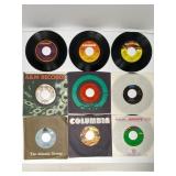 9 Vintage Vinyl 45 RPM Records