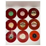 9 Vintage Childrenï¿½s Colored Vinyl Records